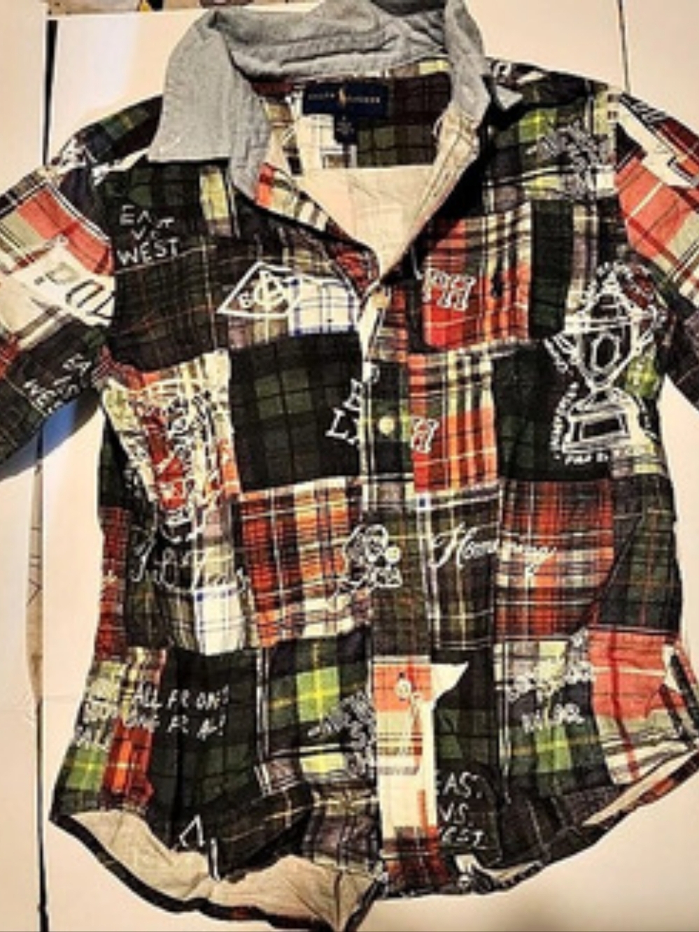 Ralph Lauren Plaid Patchwork Shirt in Multicolor